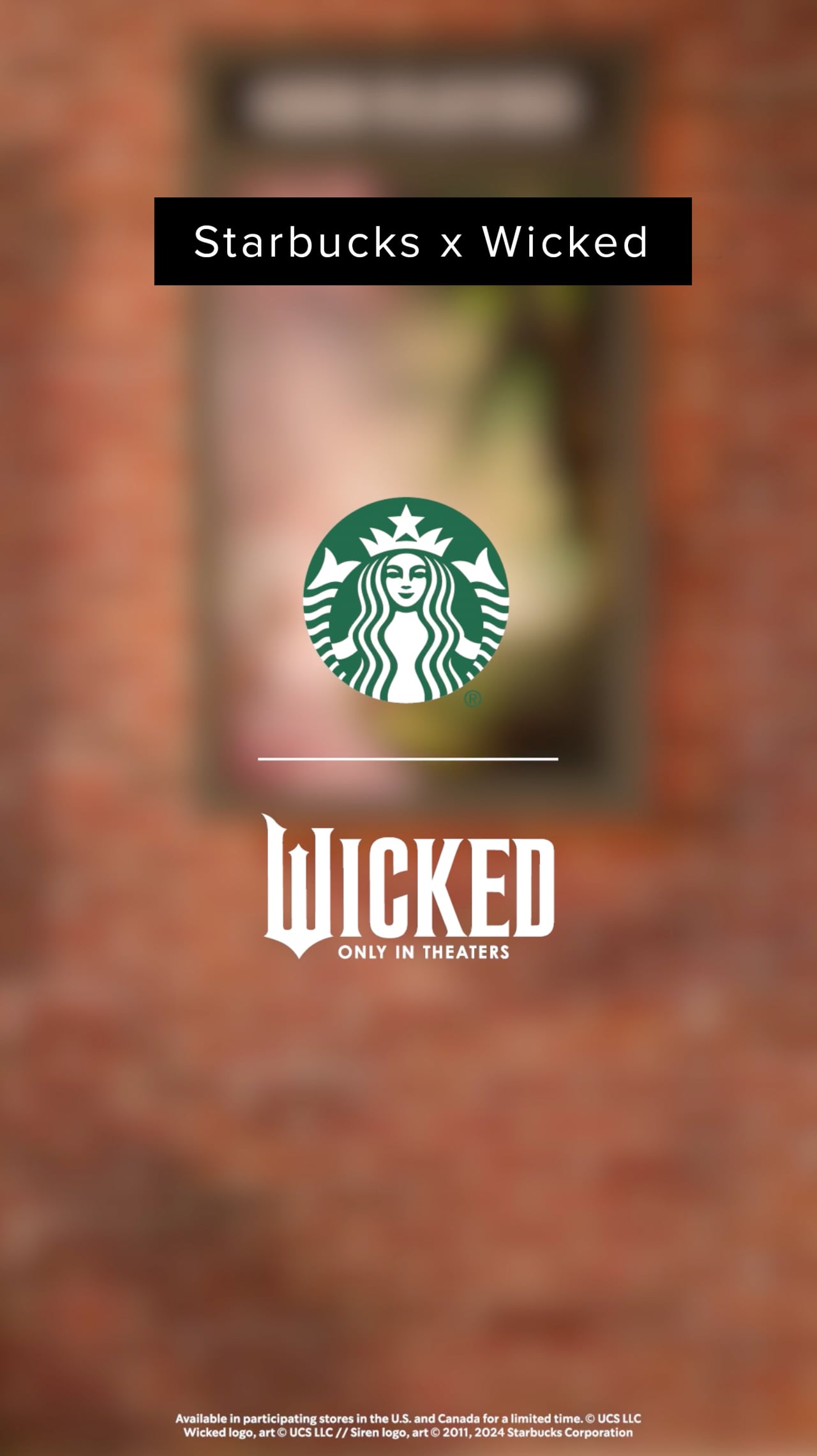 Still from Starbucks x Wicked Social